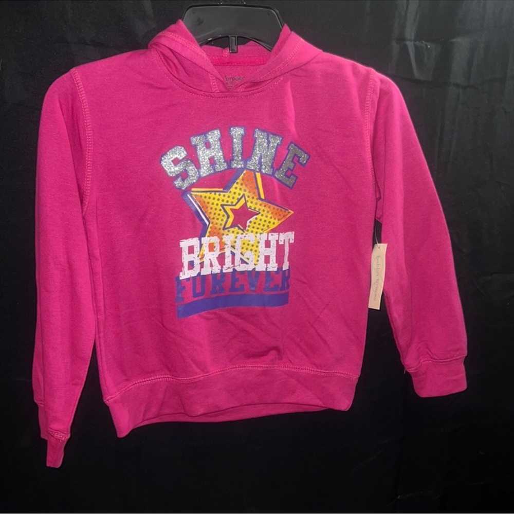 NWT Bobbie Brooks Girls XL 14-16 Pink Hoodie Pullover Lightweight